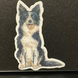 COPY - BORDER COLLIE DOG STICKER
